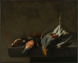 Ainda vida de aves mortas, c.1660